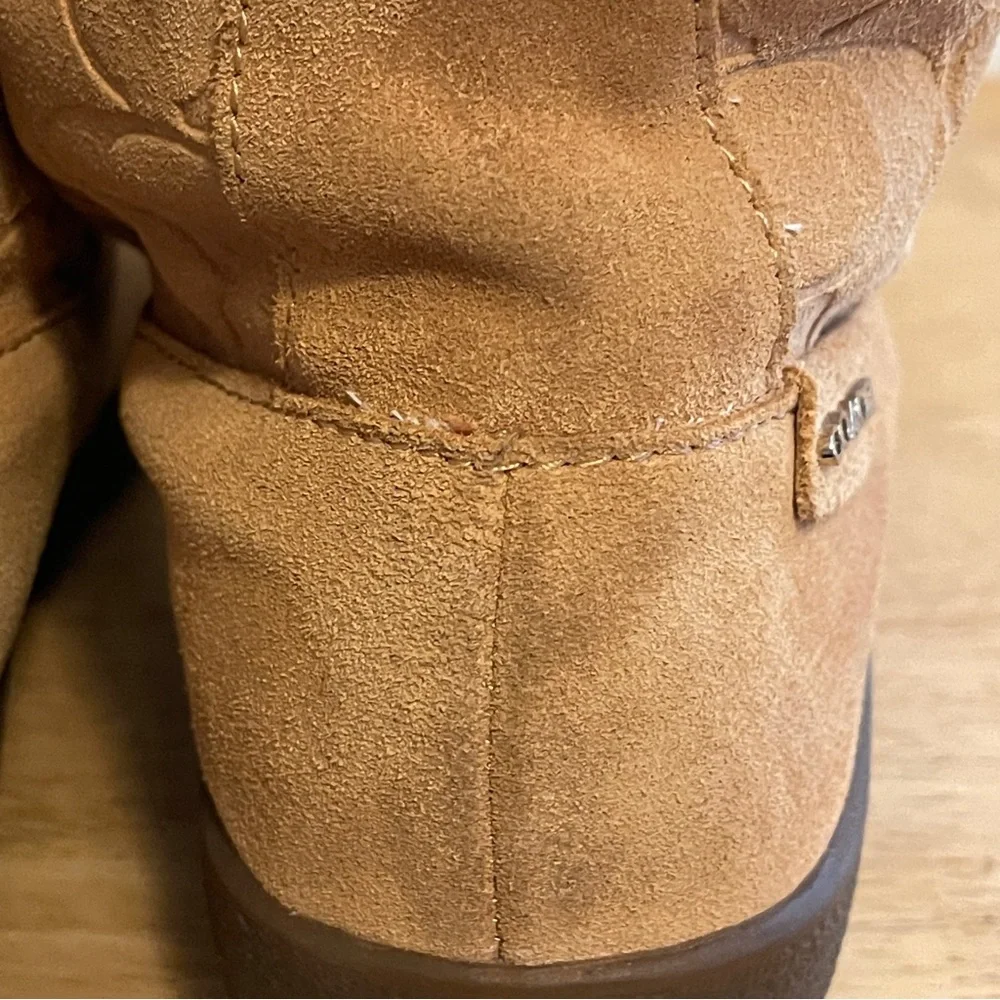 Coach Shearling Tuesday Suede Boots Size 7